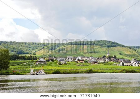 Ellenz Poltersdorf Village On Moselle Riverbank