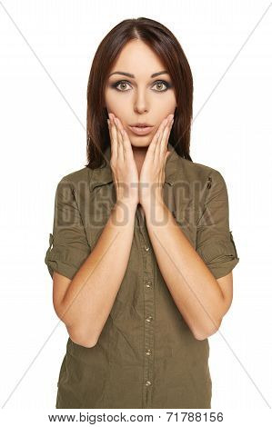 Surprised young woman