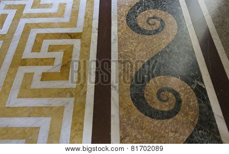 Marble Decorated Floor Inside The Royal Rooms