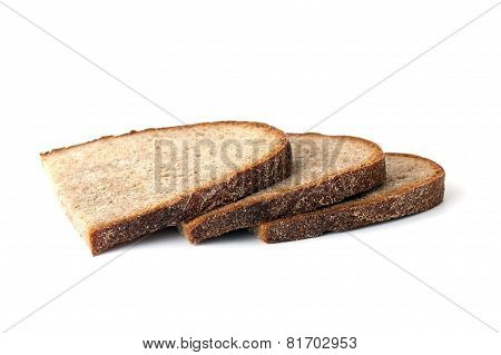 Whole Grain Bread Isolated On White Background