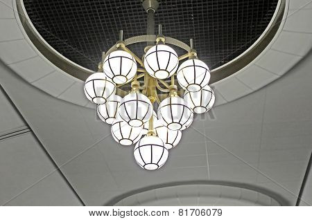 Lamp In The Kyiv Subway Station, Kyiv, Ukraine