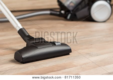 Vacuuming A Thick Pile White Carpet