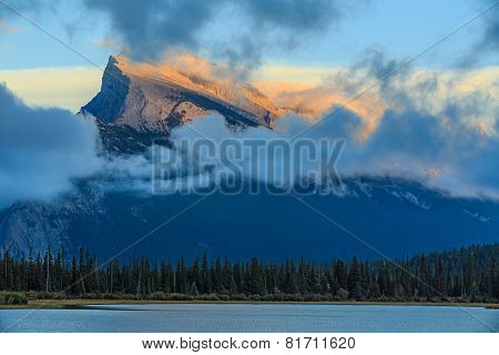 Vermillion Lake and Mount Rundle