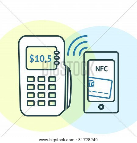 NFC technology concept