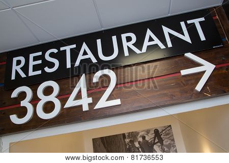 restaurant 3842 sign