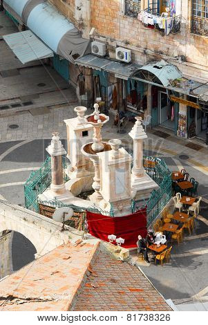 Muristan Square And Fountain, Jerusalem