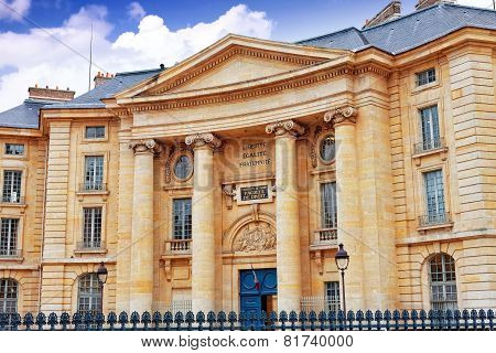 Paris University (faculty Of Law) Near The Pantheon. Paris. France.