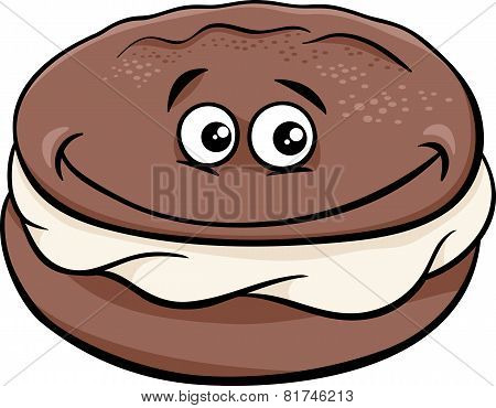 Whoopie Pie Cartoon Illustration