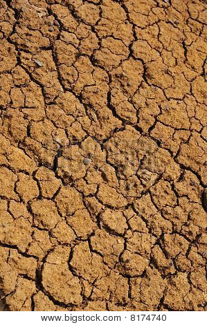 Gebarsten droge grond textuur