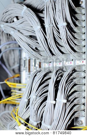 Telecommunication E1 Line In A Datacenter.