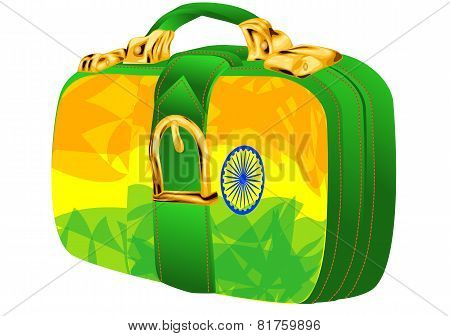 Bag With India Flag