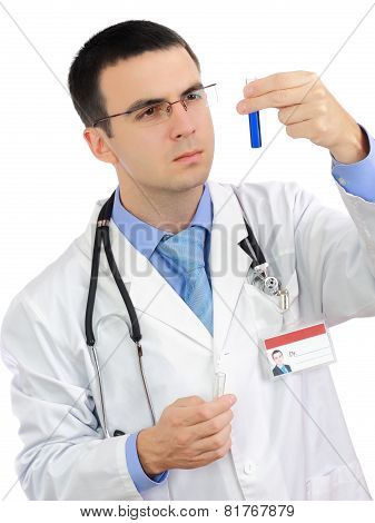 Doctor  Resarch A Medical Test Glass .