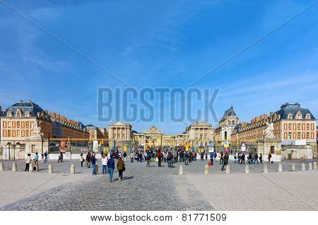Versailles France September 21 Main Entrance Of Versailles Palace, Versailles, France On September 2