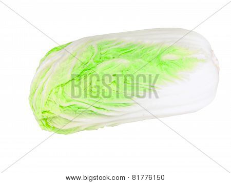 Chinese Cabbage On White . Isolated