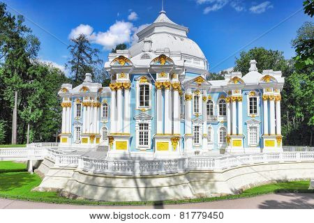Pavilion Hermitage In Tsarskoe Selo. St. Petersburg, Russia
