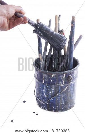 Bucket With Paint