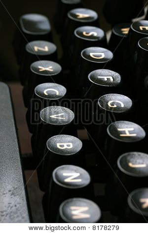 Teclas de la máquina de escribir
