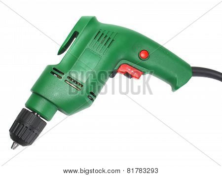 Electric Drill Isolated On White Background