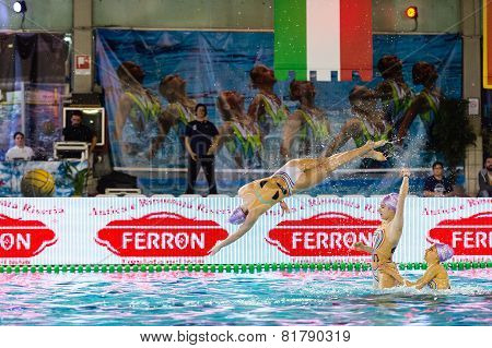 Milan - January 10: Syncro Team  Bpm Sport Management Performing  Free Combination During The Synchr