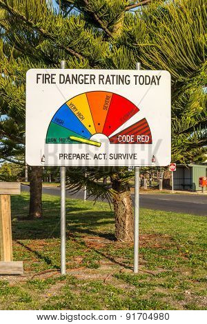 Fire Rating Sign