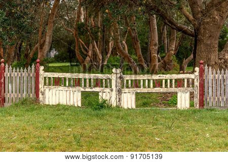 Old Wooden Fence And Gate