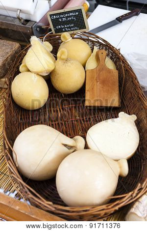 cheese, market in Forcalquier, Provence, France