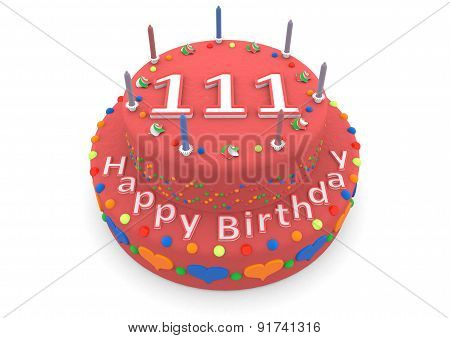 Red Birthday Cake