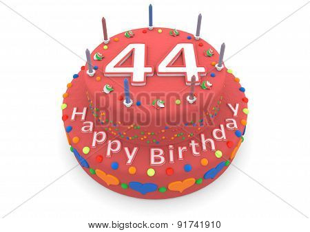 Red Birthday Cake