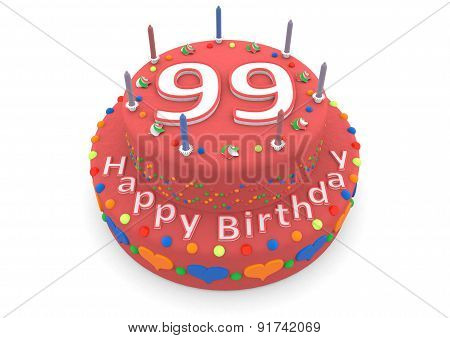 Red Birthday Cake