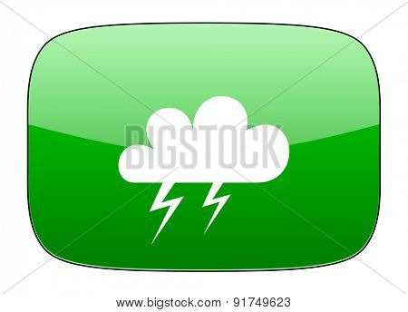 storm green icon waether forecast sign 