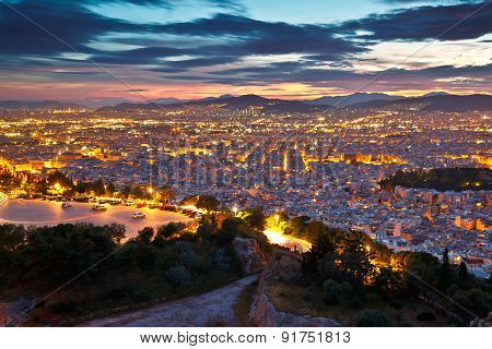 Athens from Lycabettus Hill.