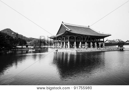 Palace Pavilion In Korea