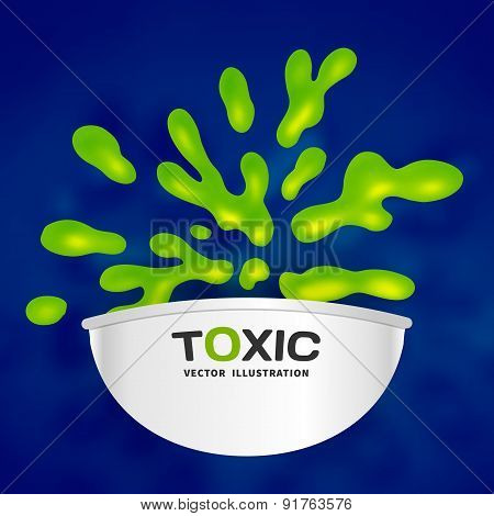 Abstract toxic vector color splash background paint fluid colorful ink splatters. Isolated creative