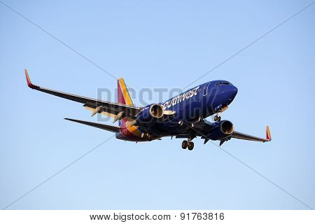 Southwest Airlines 737 Commercial Jet Airplane