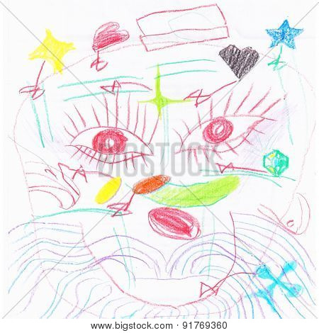 Abstract Children Drawing