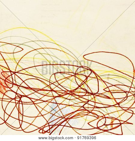Abstract Children Drawing