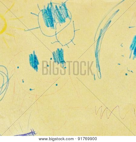 Abstract Children Drawing