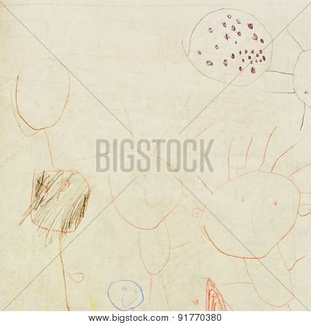 Abstract Children Drawing