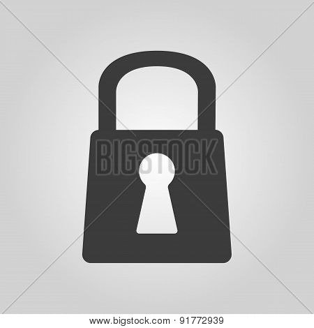 The Lock Icon. Lock Symbol. Flat