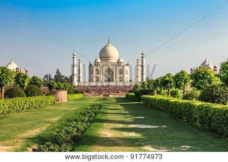 Taj Mahal In The Evening