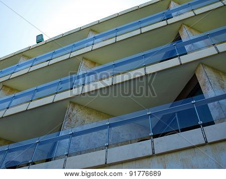 Pattern Of Hotel Room Balconies