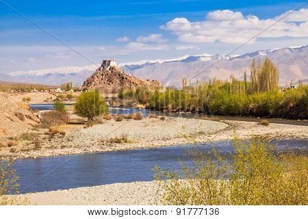 Stakna Monastery At The Indus Valley