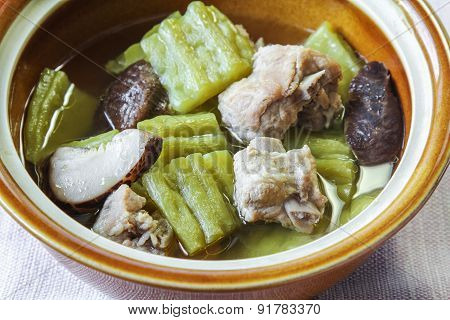 Bitter Melon Soup in Sparerib Broth