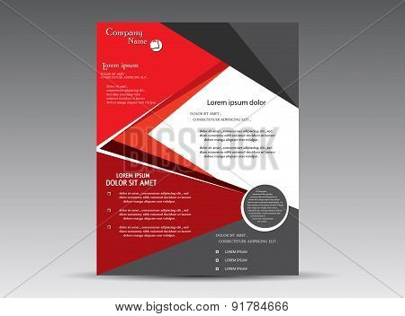 Red Abstract Brochure