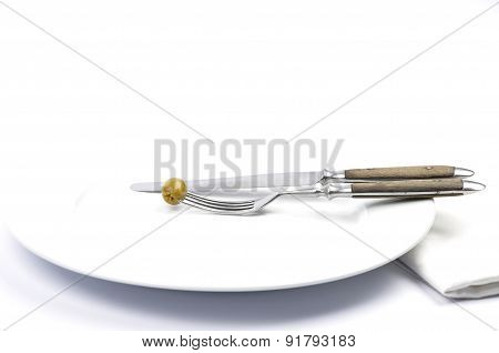 Olive On Plate