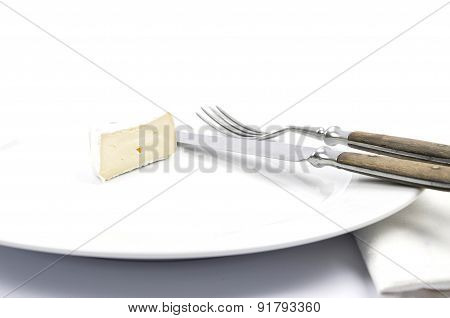 Soft Cheese On Plate