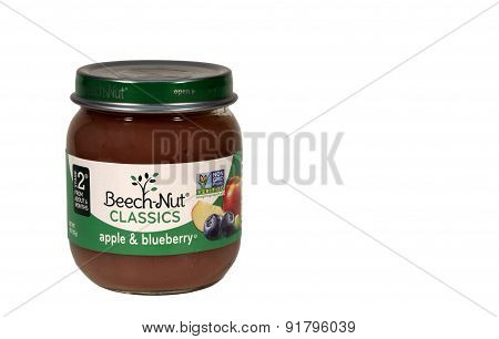 Apple Blueberry Baby Food