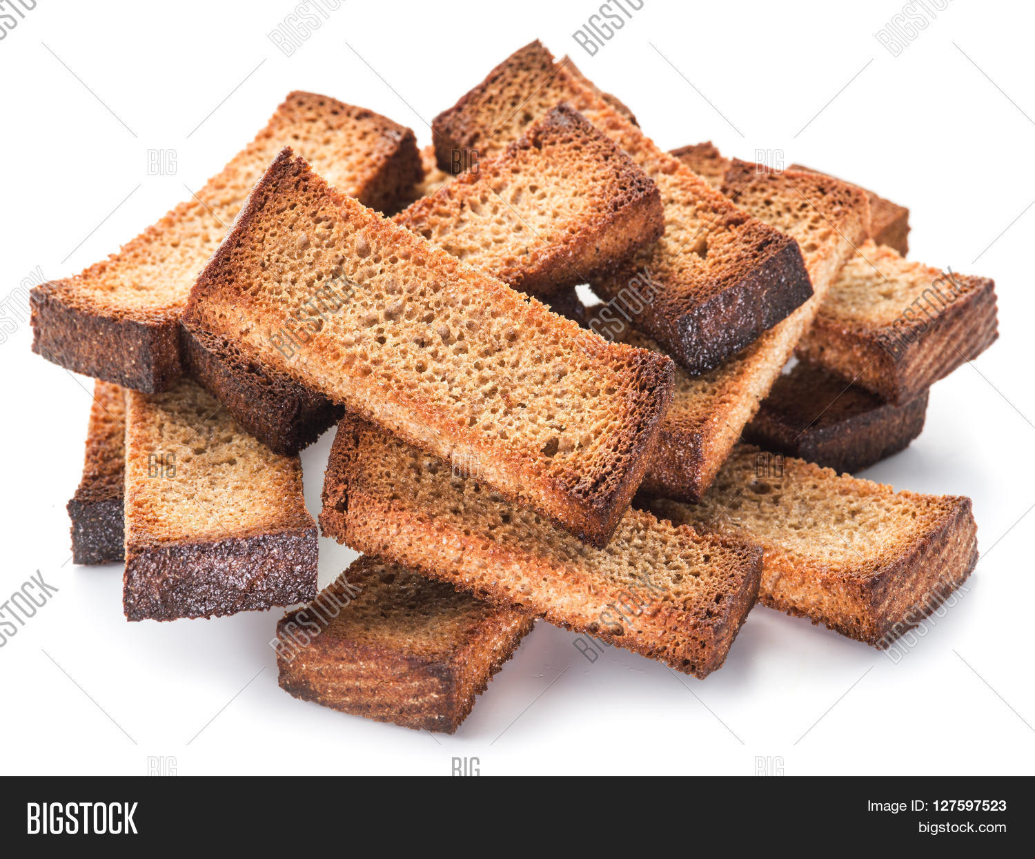 Bread Croutons Image & Photo (Free Trial) Bigstock