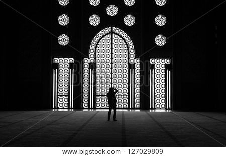 Hassan II Mosque in Casablanca, Morocco.