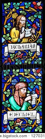 Stained Glass - Prophets Zechariah And Ezekiel